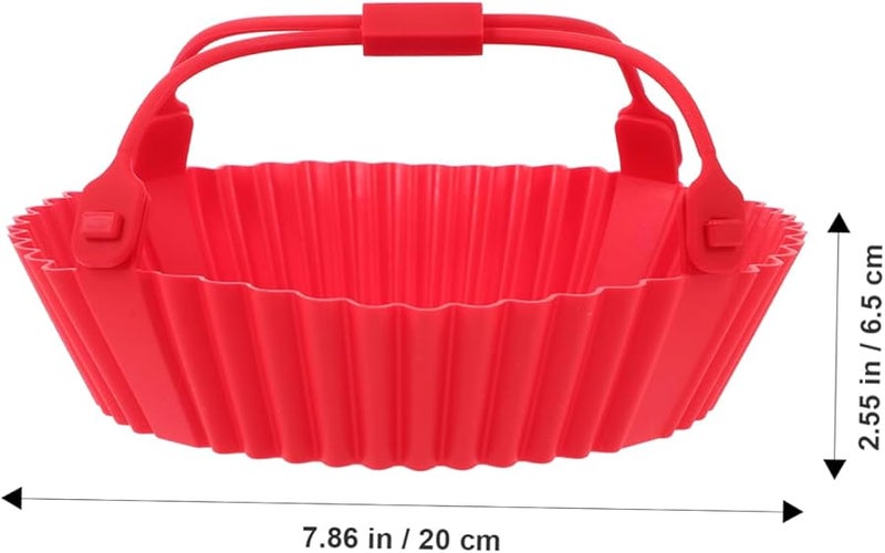Cabilock Silicone Baking Pan Handles Reusable for Foodi Round Cooking Liner - Image 2